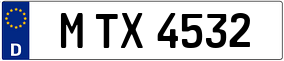 Truck License Plate